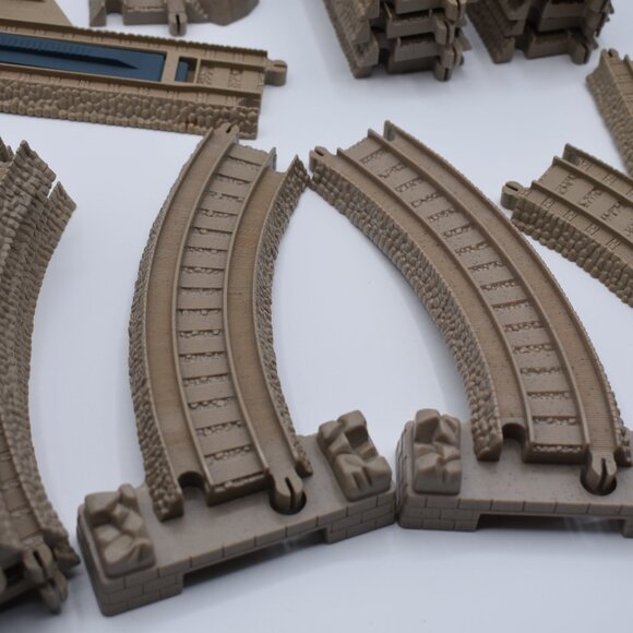 Thomas Friends Trackmaster Plastic Tracks Straight Curved Switch Slop Bundle 40 - Picture 10 of 13